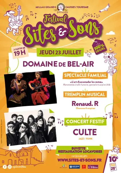 Festival Sites et sons 2026 - 23 juillet - Clos de Bel Air -