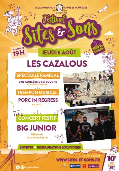 Festival Sites et sons 2026 - 06 août -  les Cazalous -