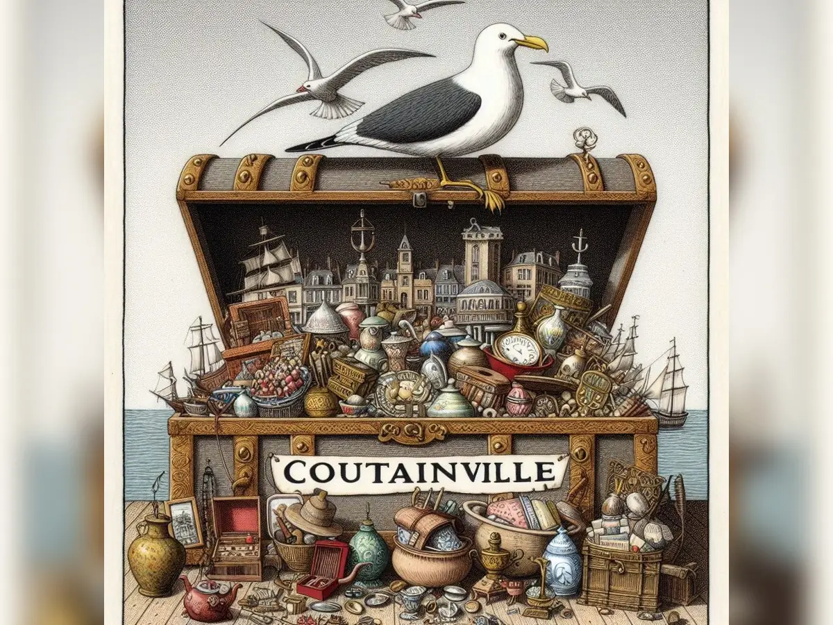 Marché d'antiquités-brocante de Coutainville - Août
