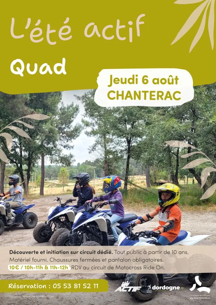 Eté actif : Quad