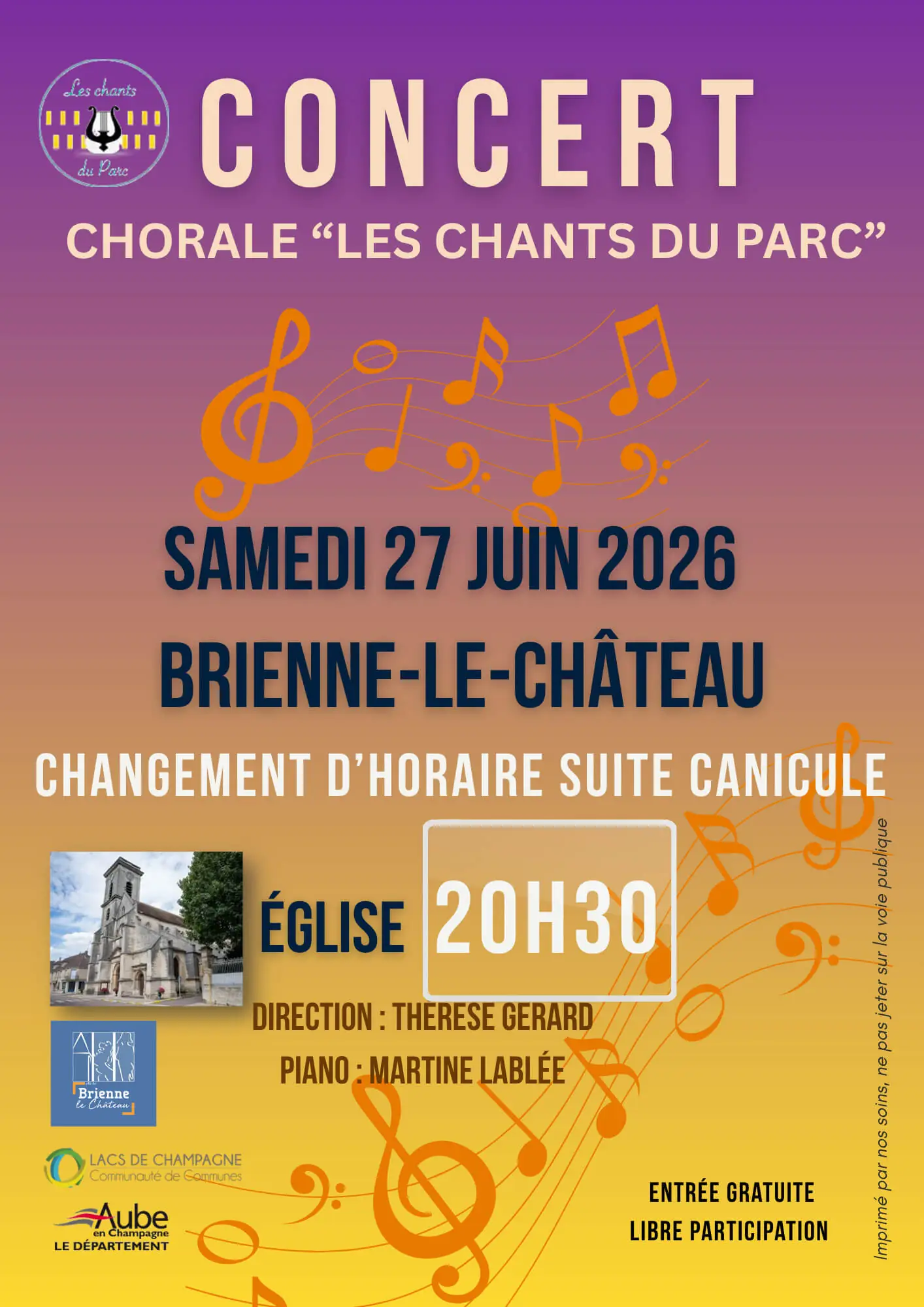 Concert : Les Chants du Parc