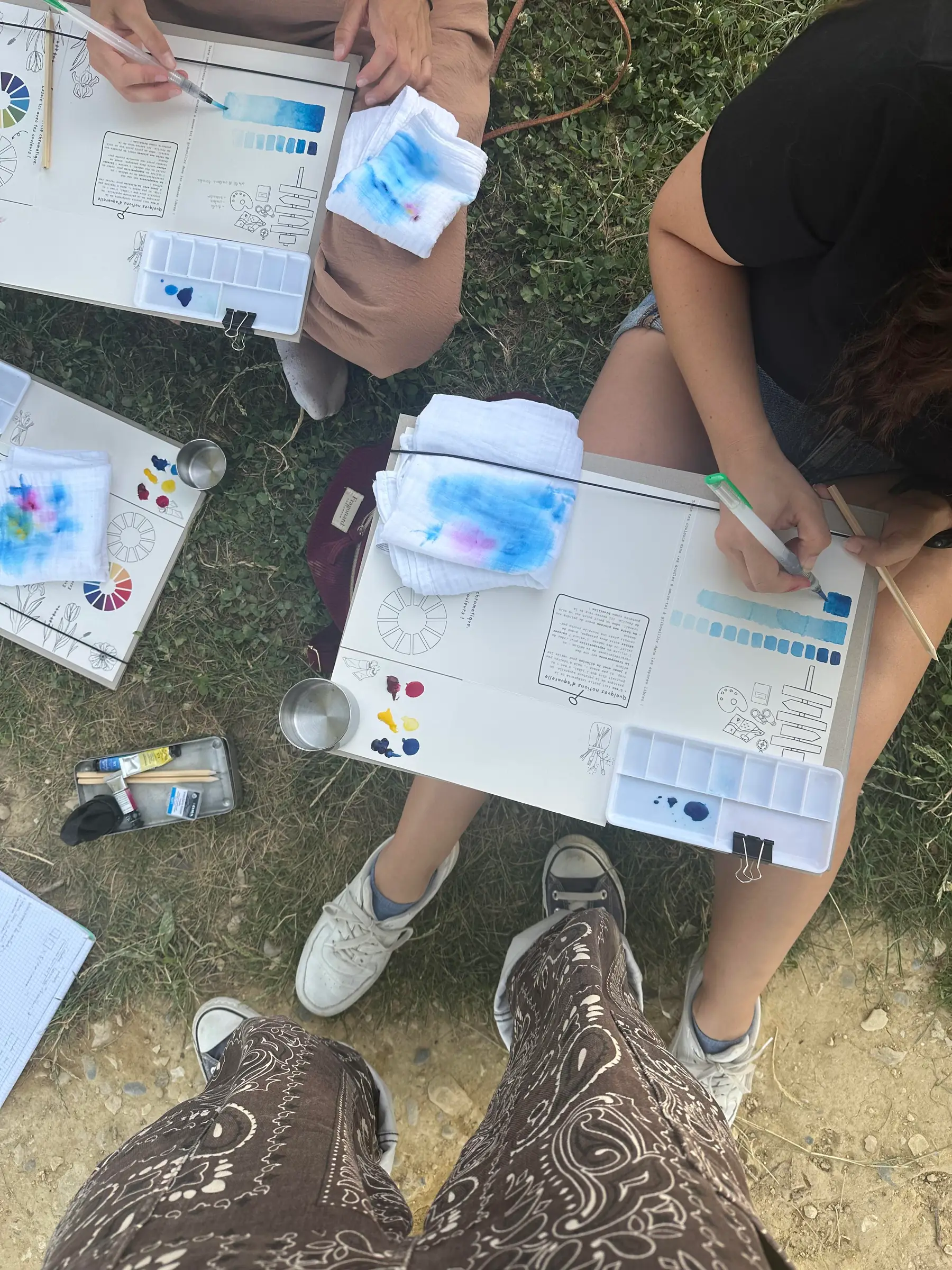 Pause ré-créative à l'aquarelle au Jardin des Peintres