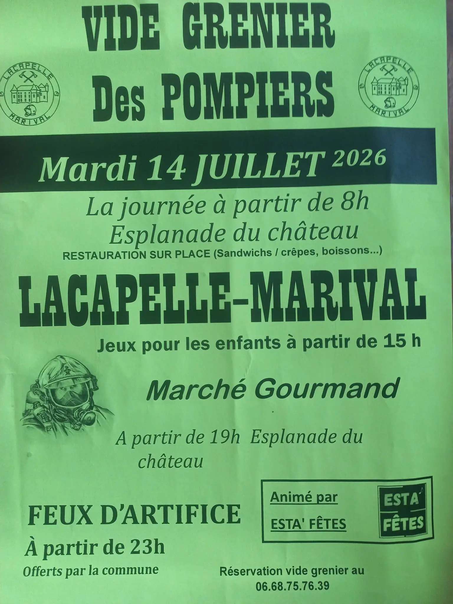ANNULE**Vide-Greniers Des Pompiers de Lacapelle-Marival
