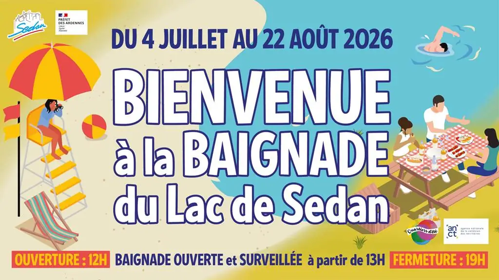 Baignade du lac de Sedan