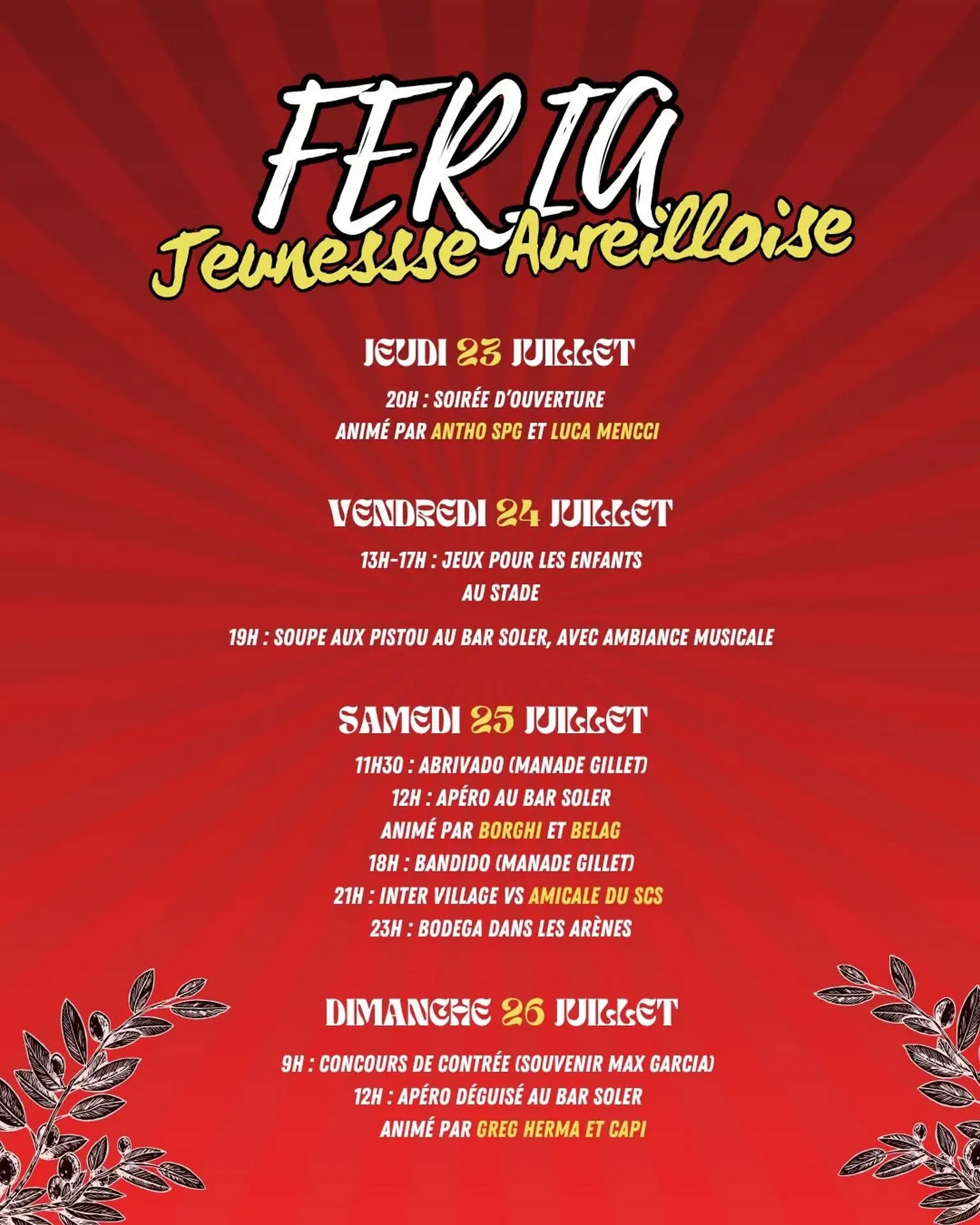La Féria de la Jeunesse Aureilloise
