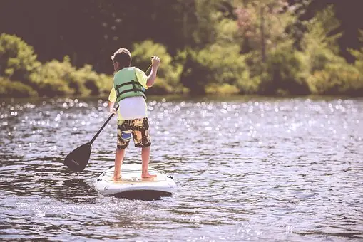 Balade en paddle et coucher de soleil