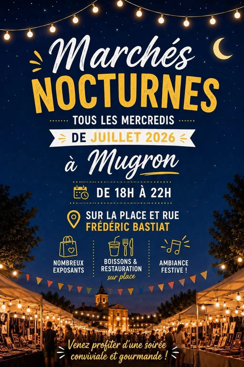 Marché nocturne de Mugron