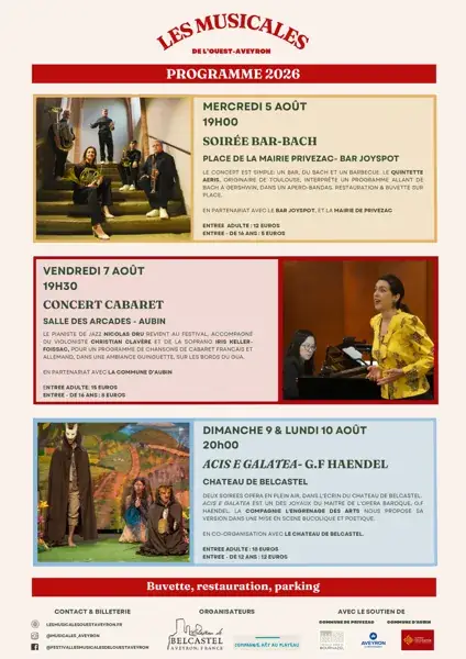 Les musicales de l'ouest Aveyron du plateau de Montbazens