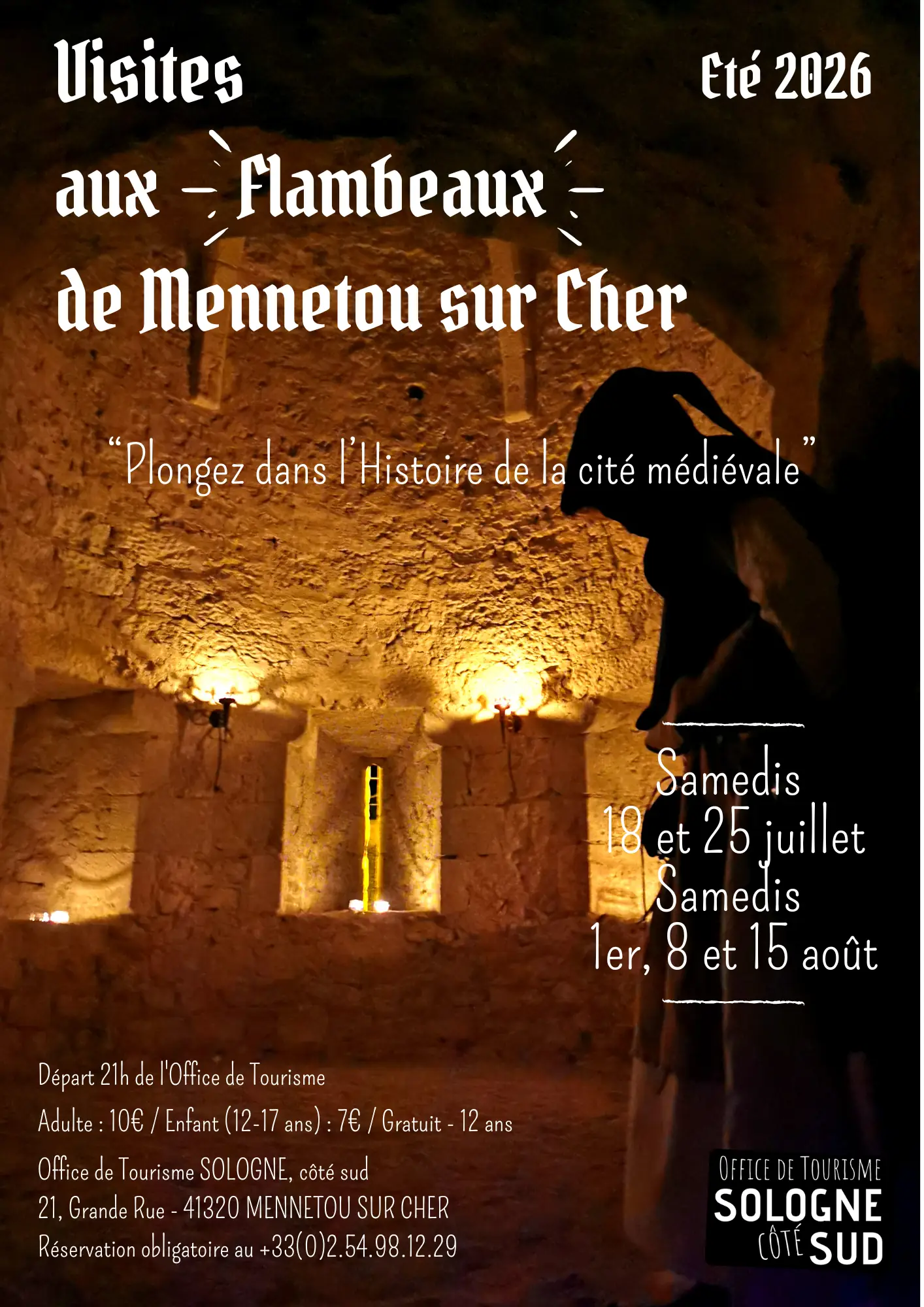 Visite aux flambeaux de la cité médiévale "Thématique historique"