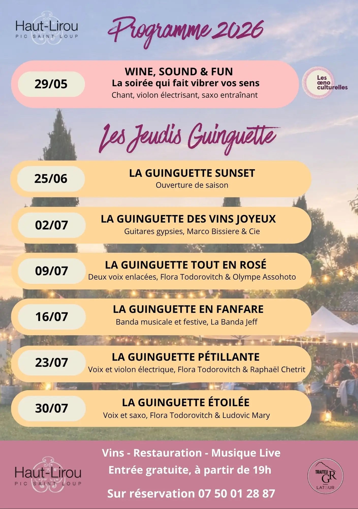 La Guinguette pétillante - Les Jeudis Guinguettes