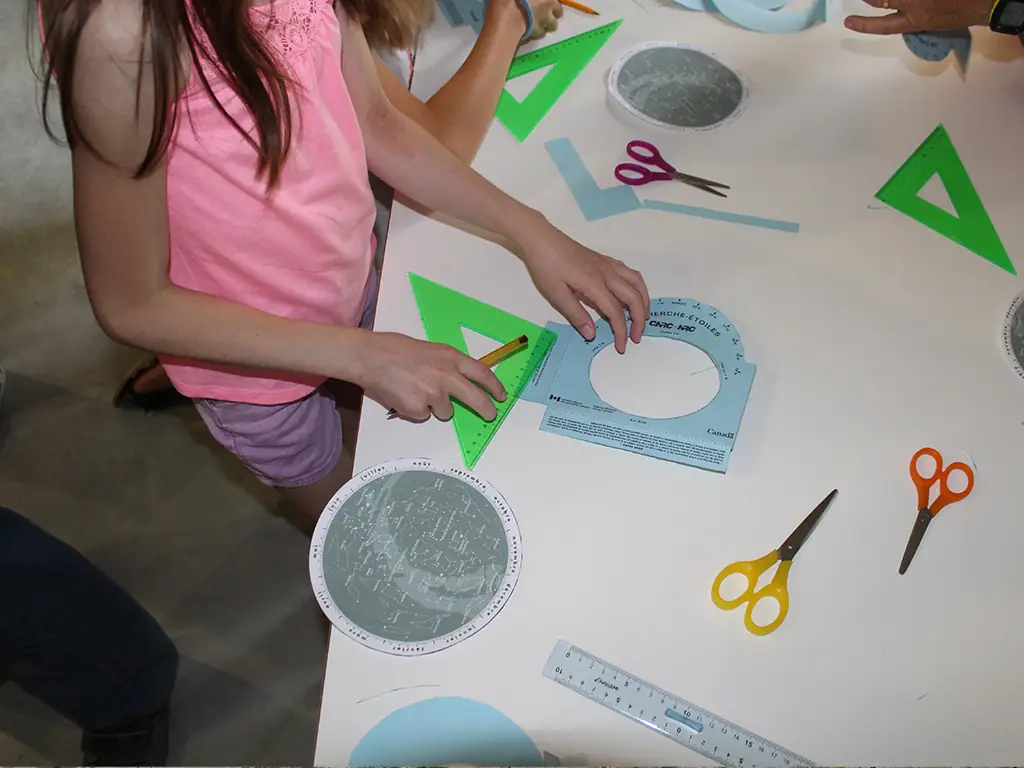 Atelier constellations et carte du ciel