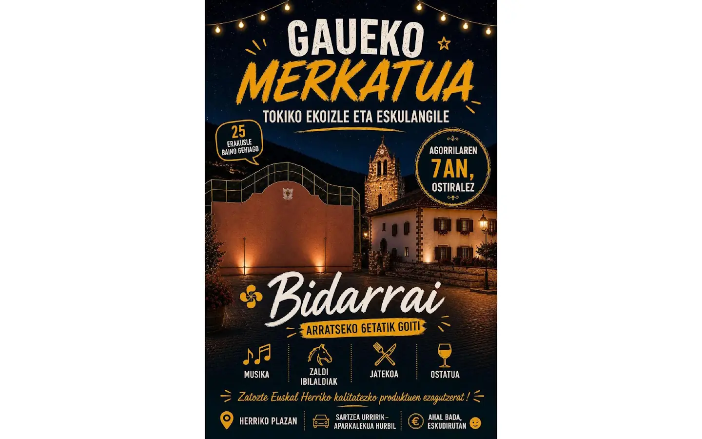 Marché nocturne-Gaueko merkatua