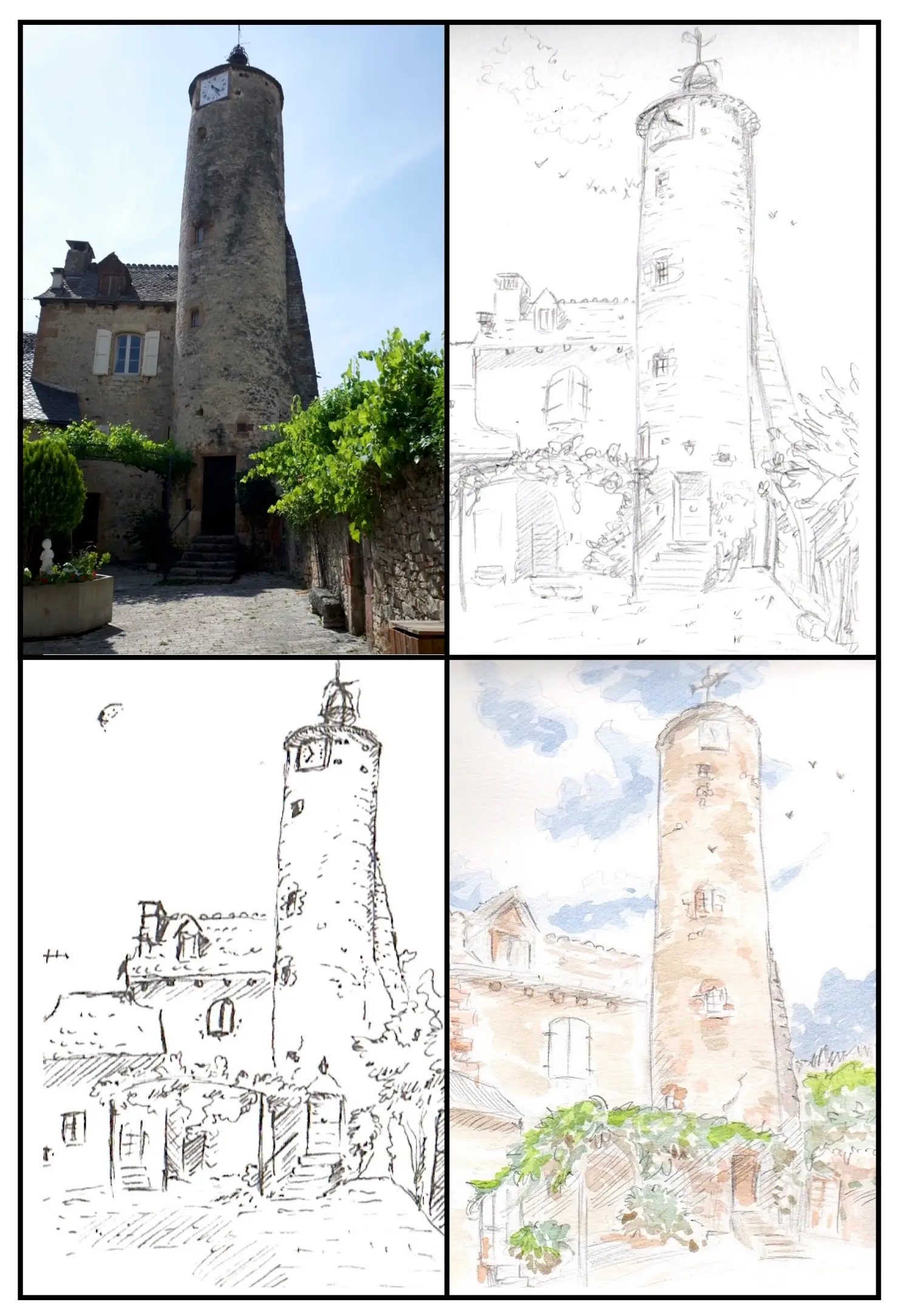 ATELIER CARNET DE VOYAGE : CROQUIS/AQUARELLE