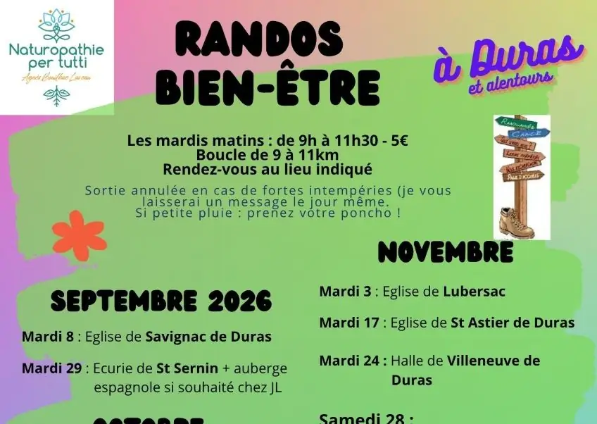 Rando marche sportive autour de Duras