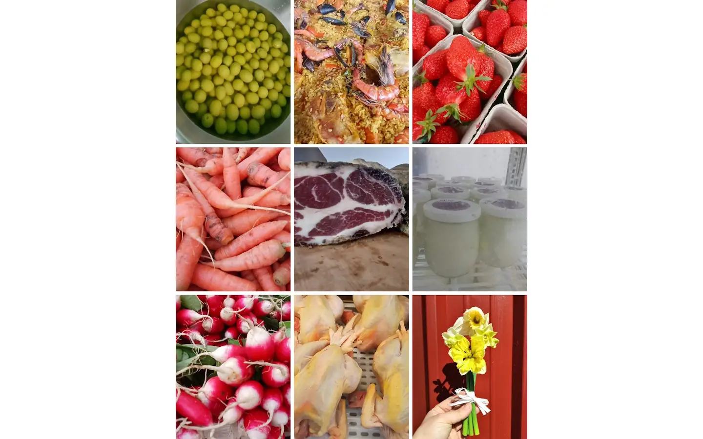 Marché aux produits locaux