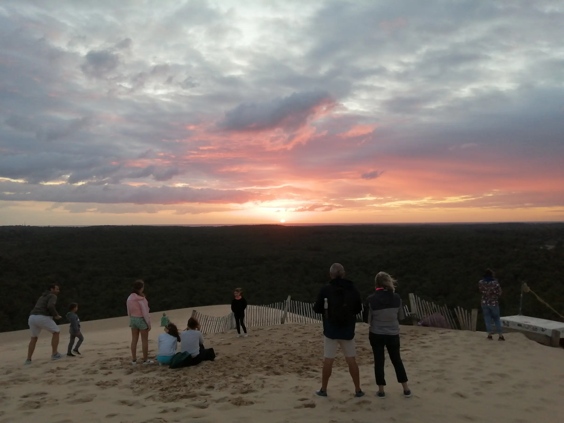 Lever du soleil sur la Dune du Pilat