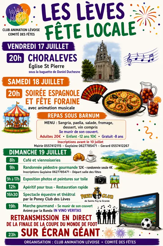 Fête locale de Les Lèves et Thoumeyragues