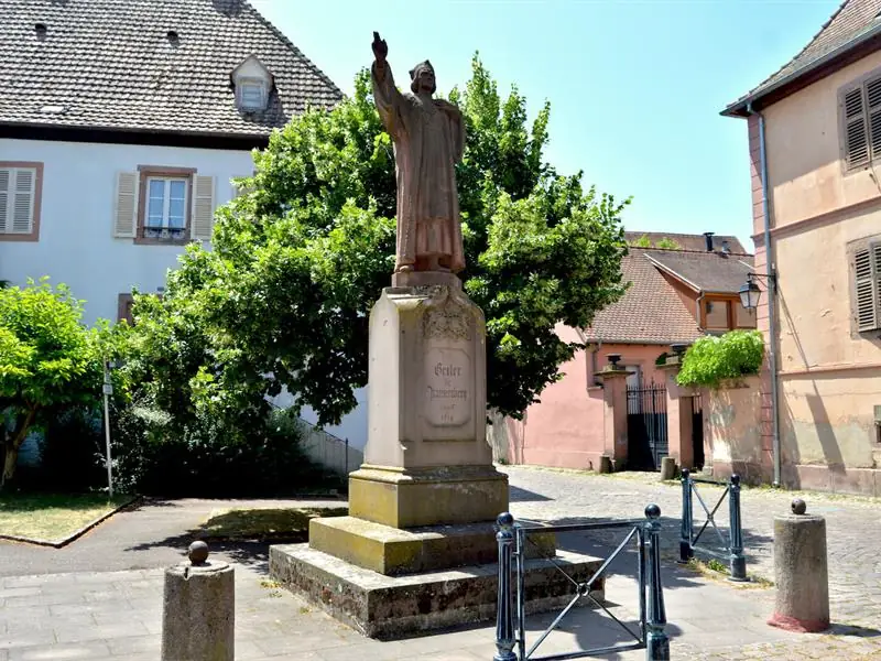 Ancien couvent des Franciscains - Statue de Jean Geiler