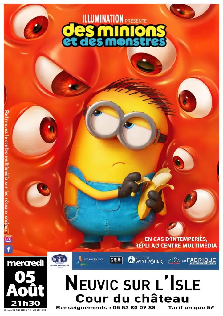Ciné Plein Air "Des minions et des monstres"