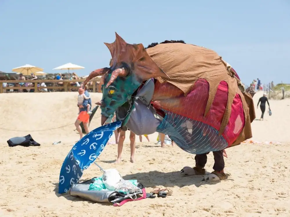 Spectacle - Le triselectops aime sa plage