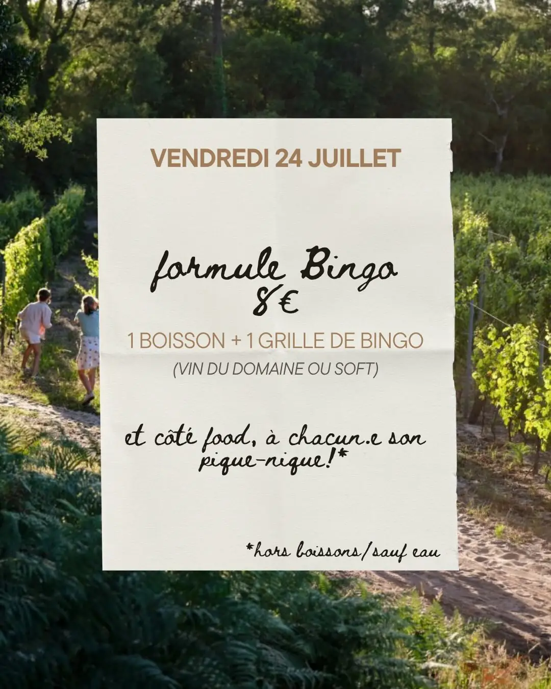 Bingo et Pique-nique au Domaine de la Pointe