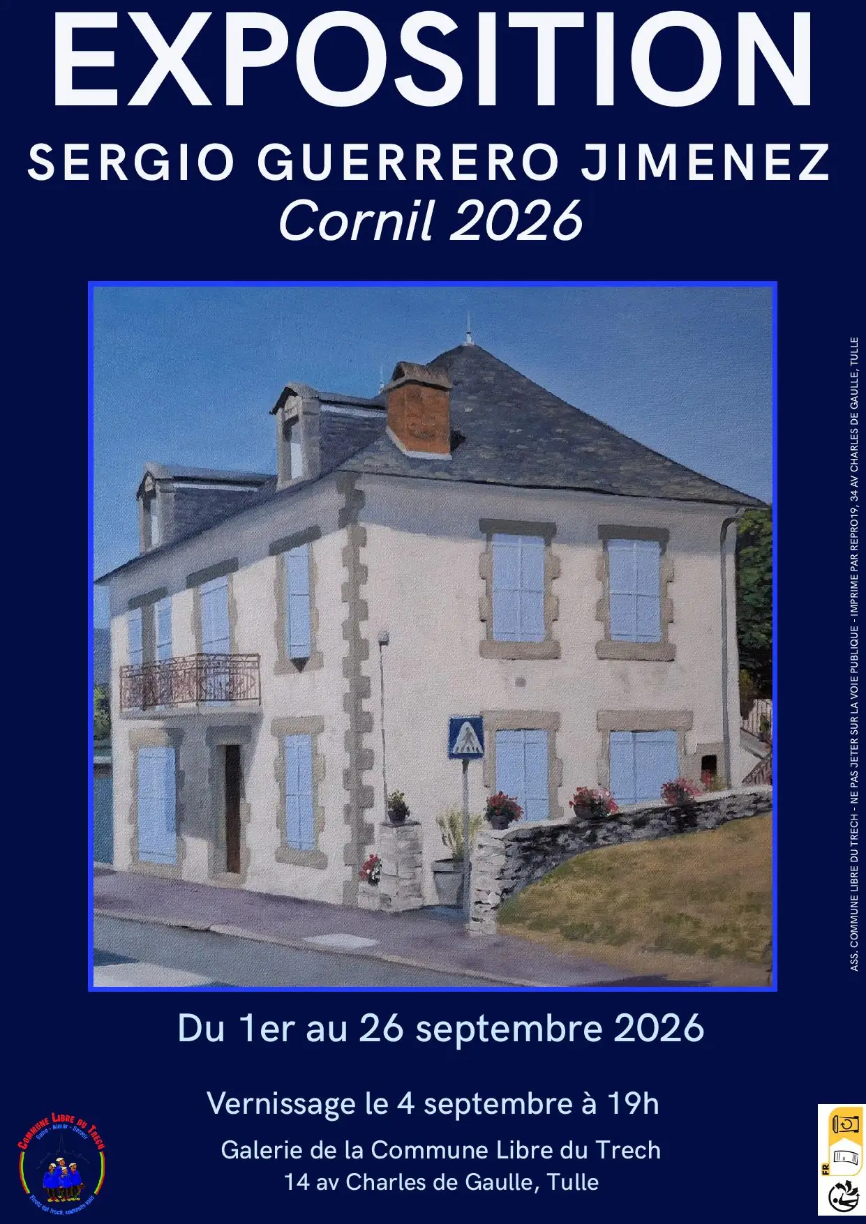 Galerie de la Commune Libre du Trech - Exposition : Sergio Guerrera Jimenez Cornil 2026