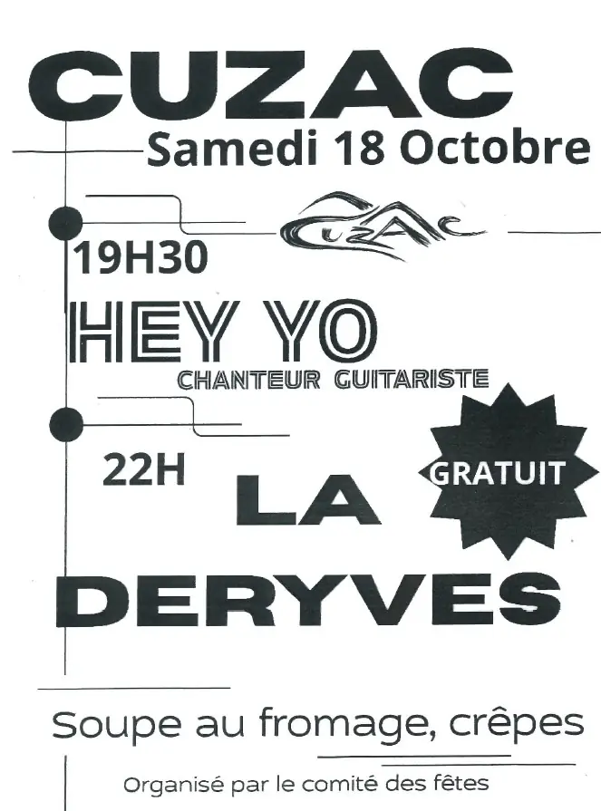 Concert et repas à Cuzac