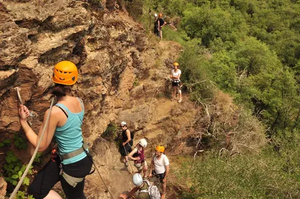 Sortie via ferrata au Roc du Gorb à Bor et Bar