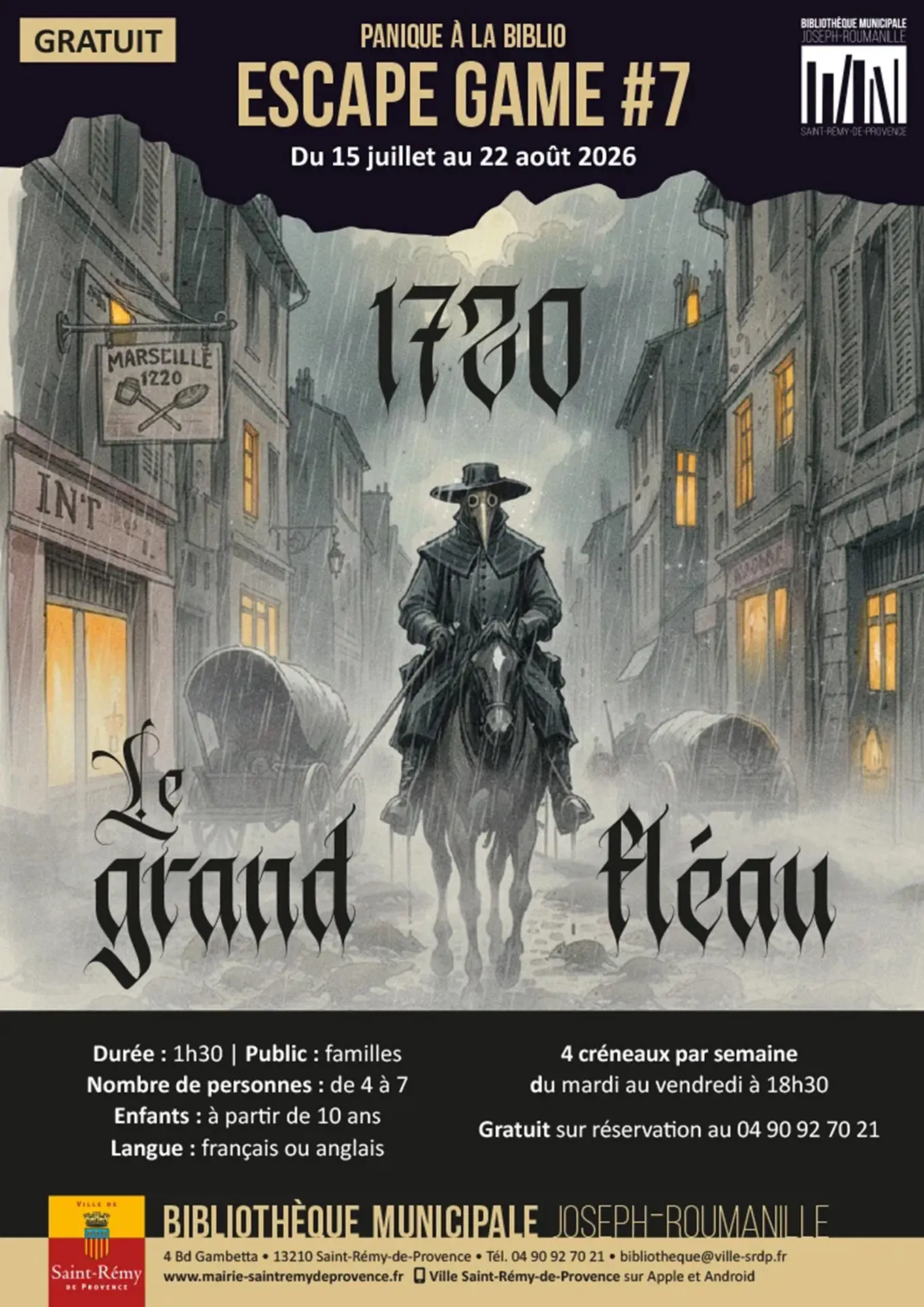 Escape Game : 1720 - le grand fléau