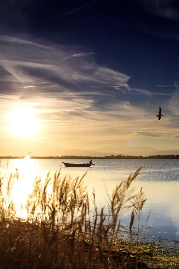 L'ETANG ET LE VILLAGE DE PÊCHEURS