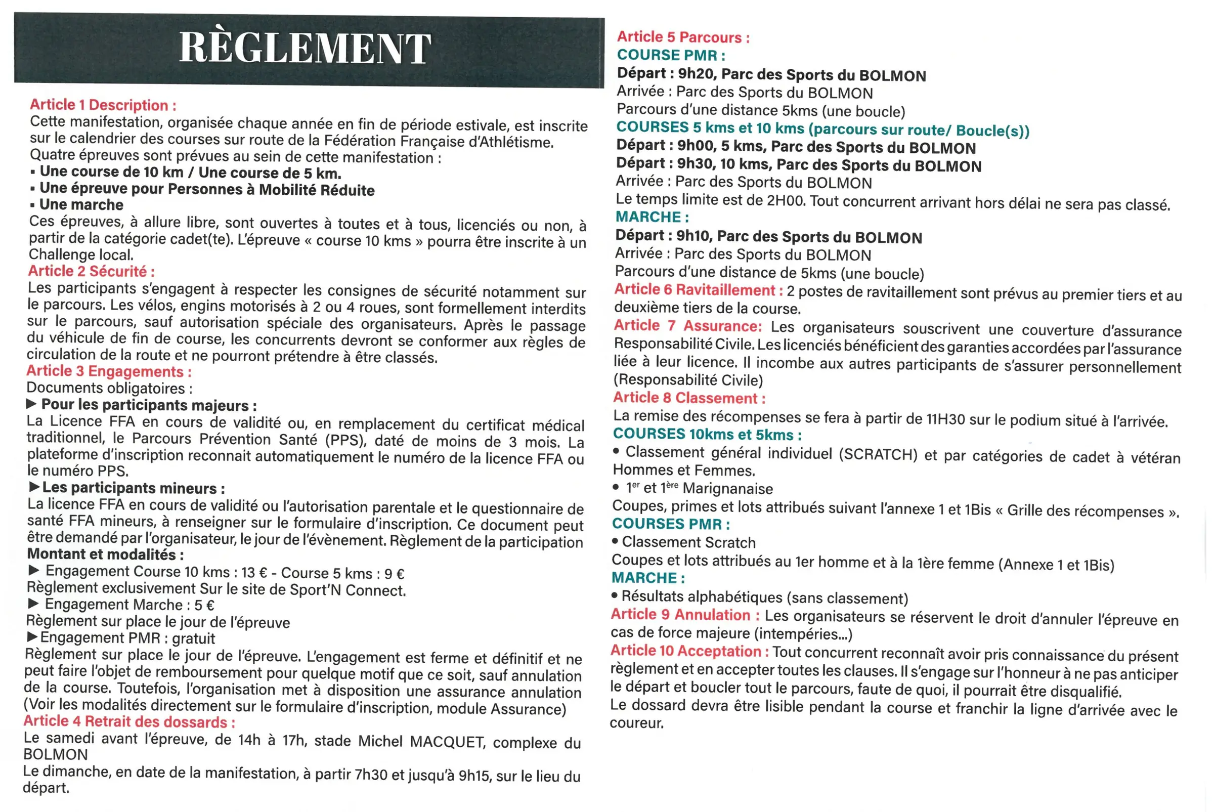 Course des Etangs