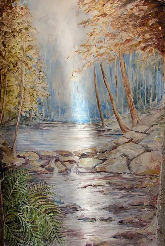 Les fresques du lavoir d'Aujeurres