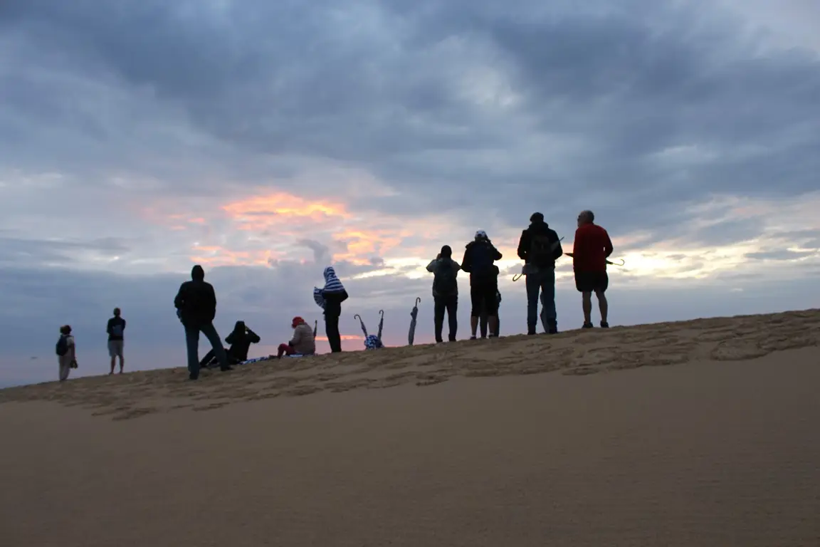 Lever du soleil sur la dune du Pilat