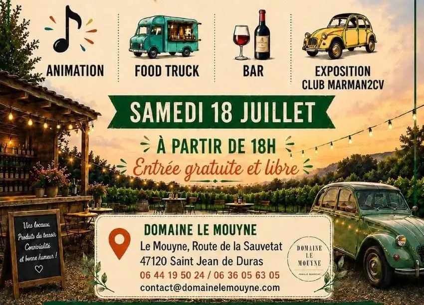 Soirée guinguette Domaine le Mouyne