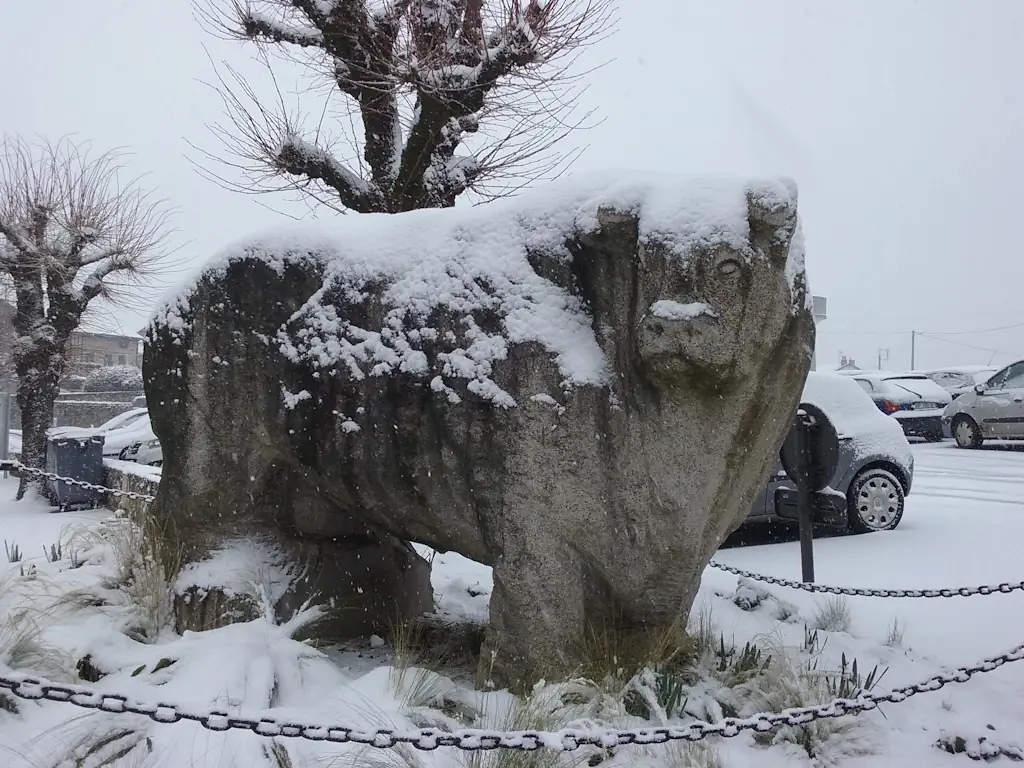 Statue du taureau Limousin