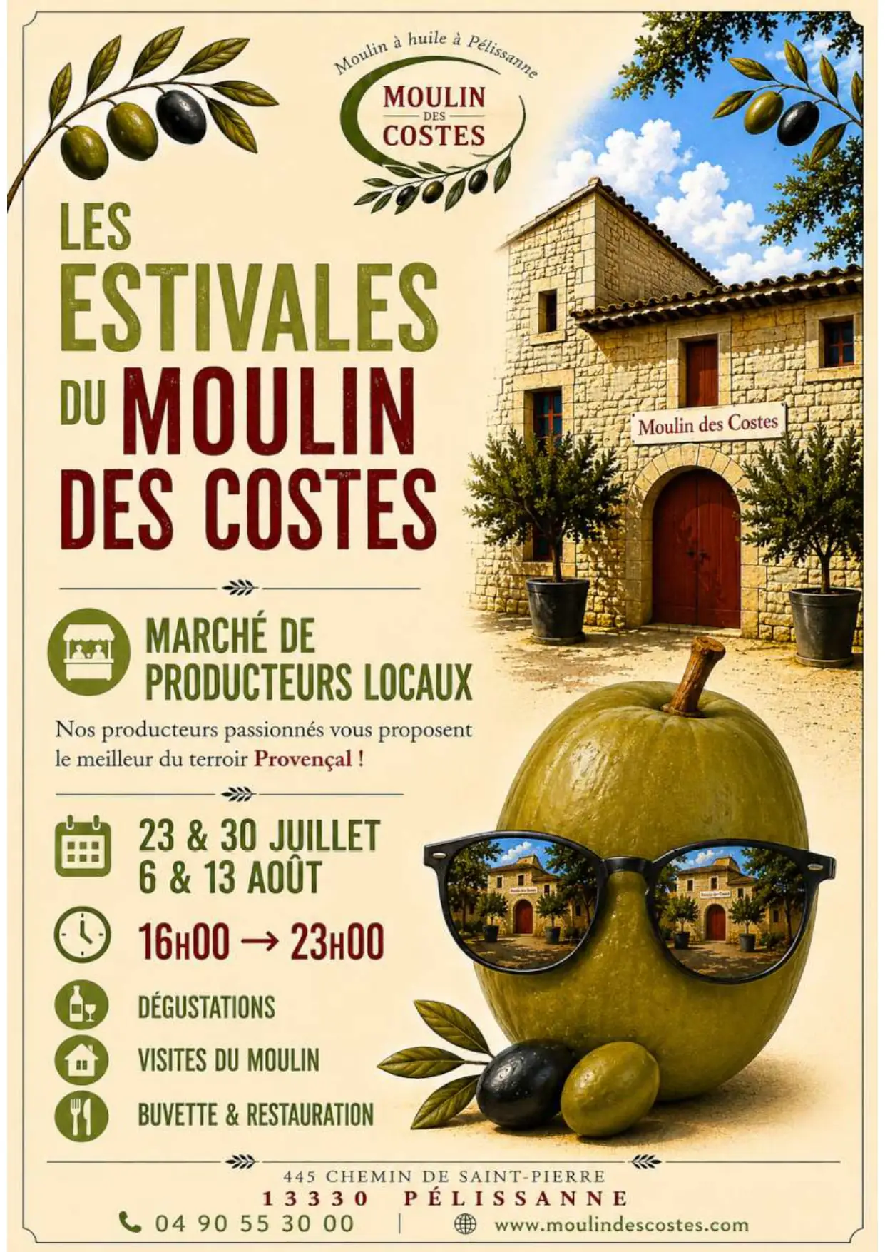 Les Estivales du Moulin à huile des Costes