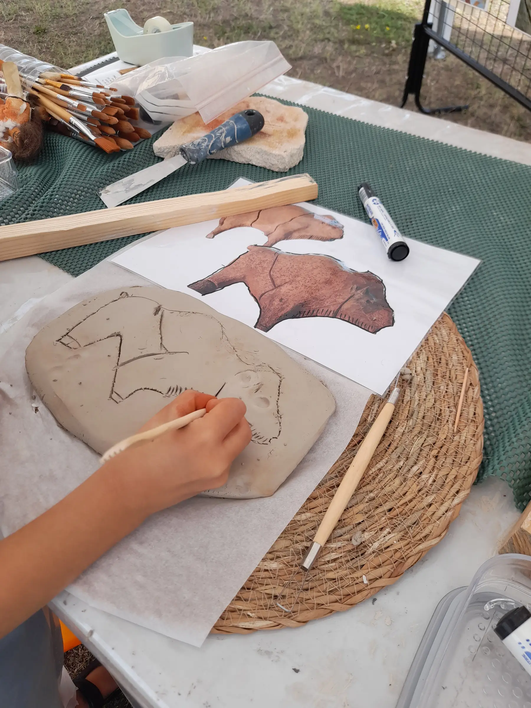 Atelier des p'tits curieux "Art Magdalénien "