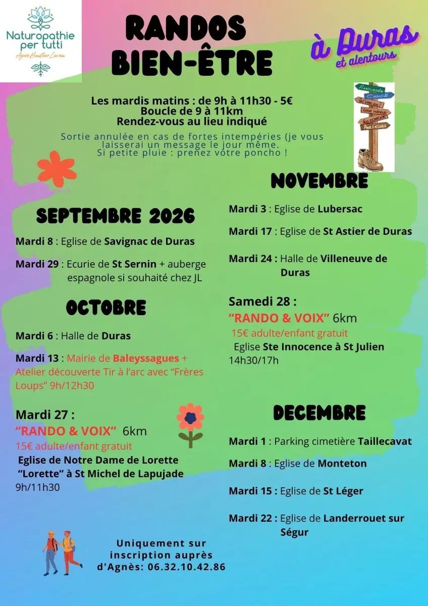 Rando marche sportive autour de Duras