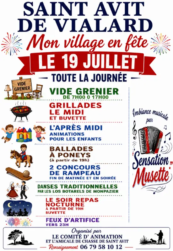 Mon village en fête - Saint Avit de Vialard