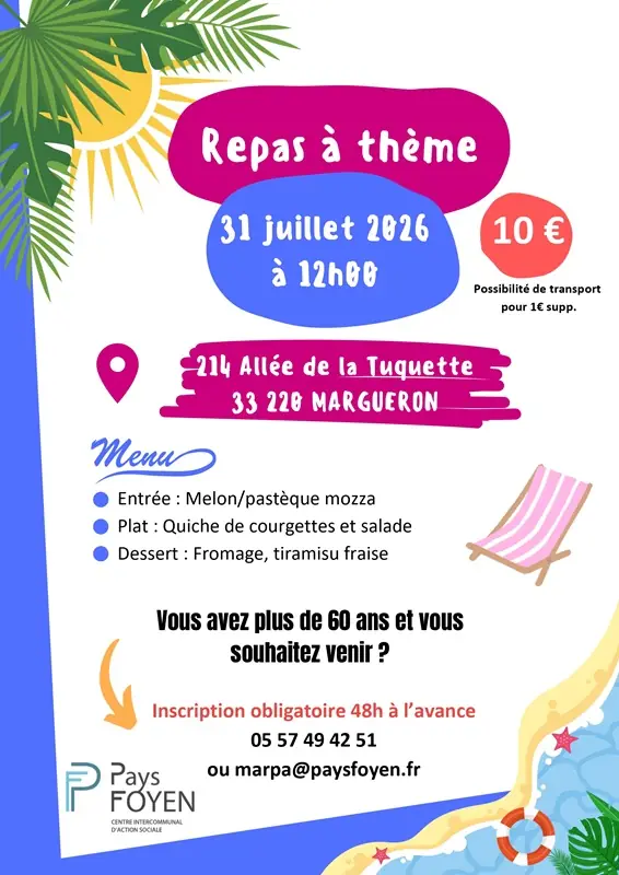 Les repas à thème à la MARPA de Margueron