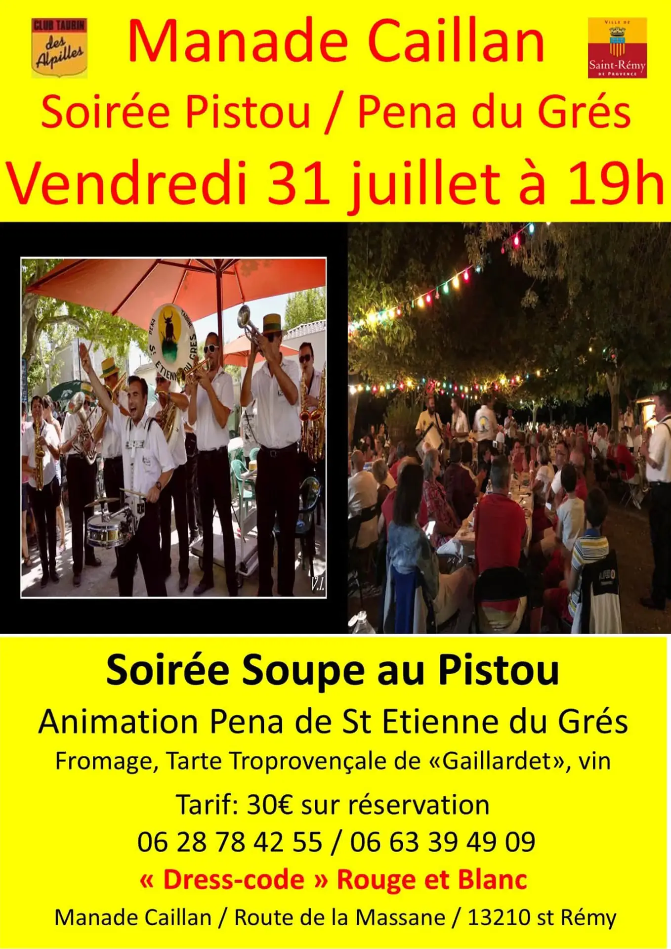 Soirées à thèmes de Manade Caillan