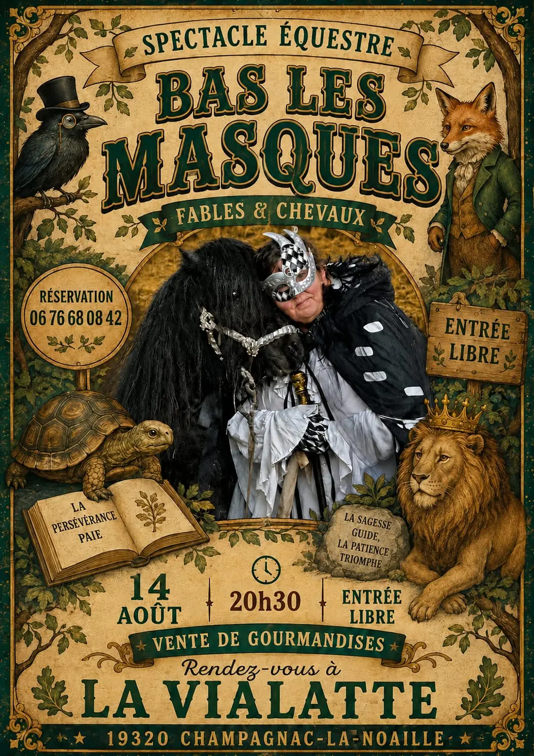 Spectacle équestre "Bas les masques"