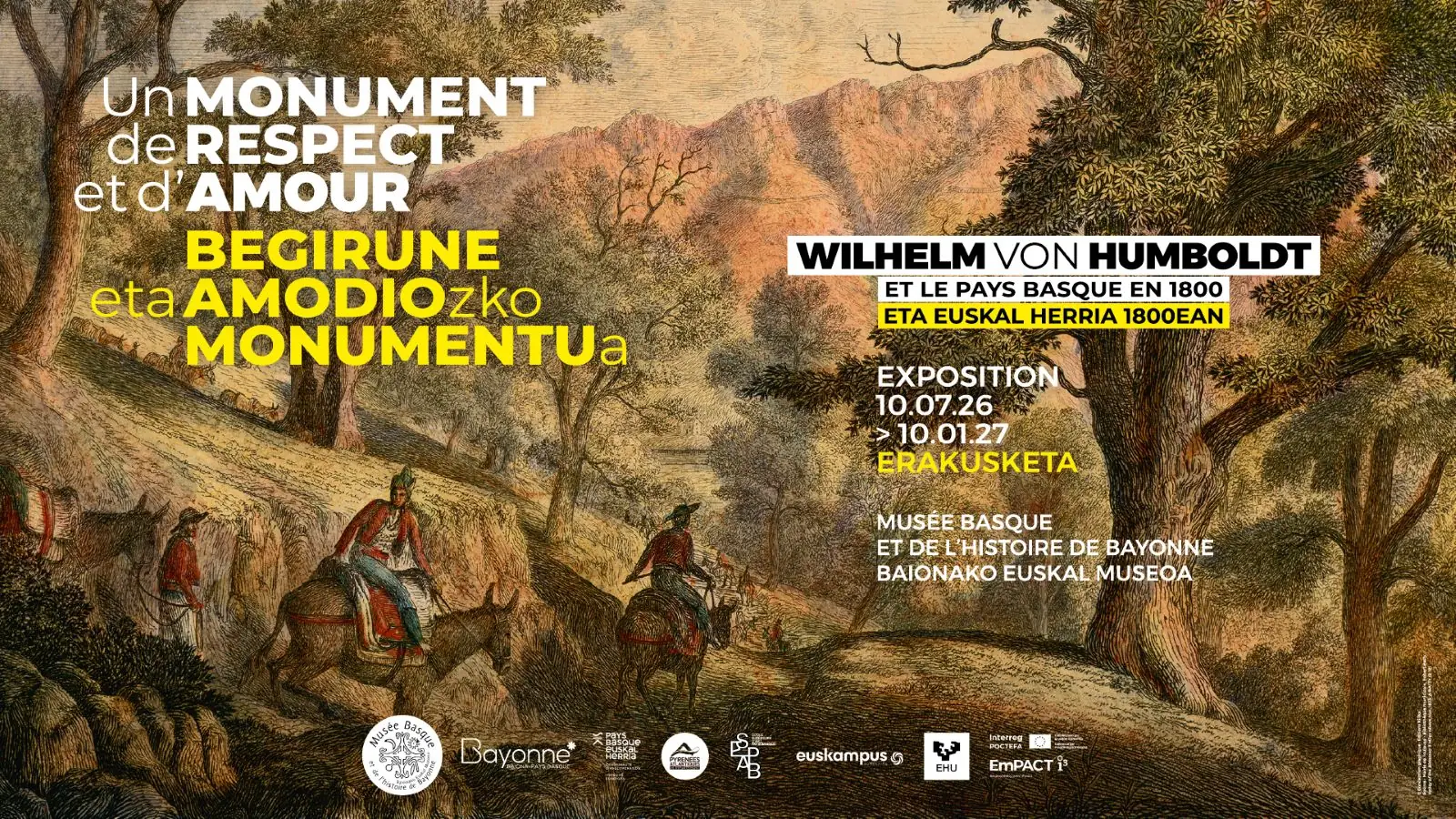 Exposition temporaire - Wilhelm Von Humbolt et le Pays Basque en 1800