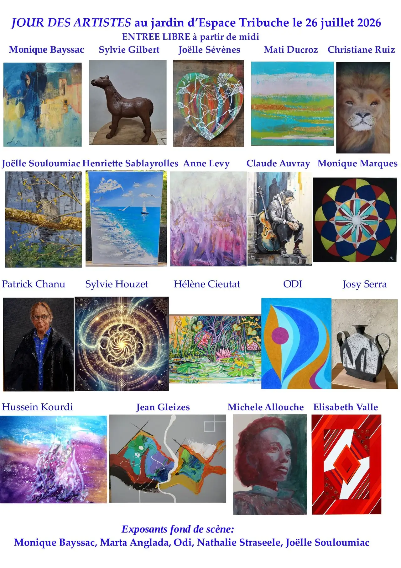 JOUR DES ARTISTES AU JARDIN