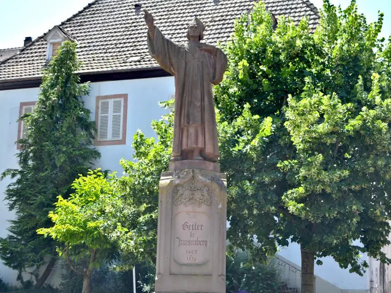 Ancien couvent des Franciscains - Statue de Jean Geiler