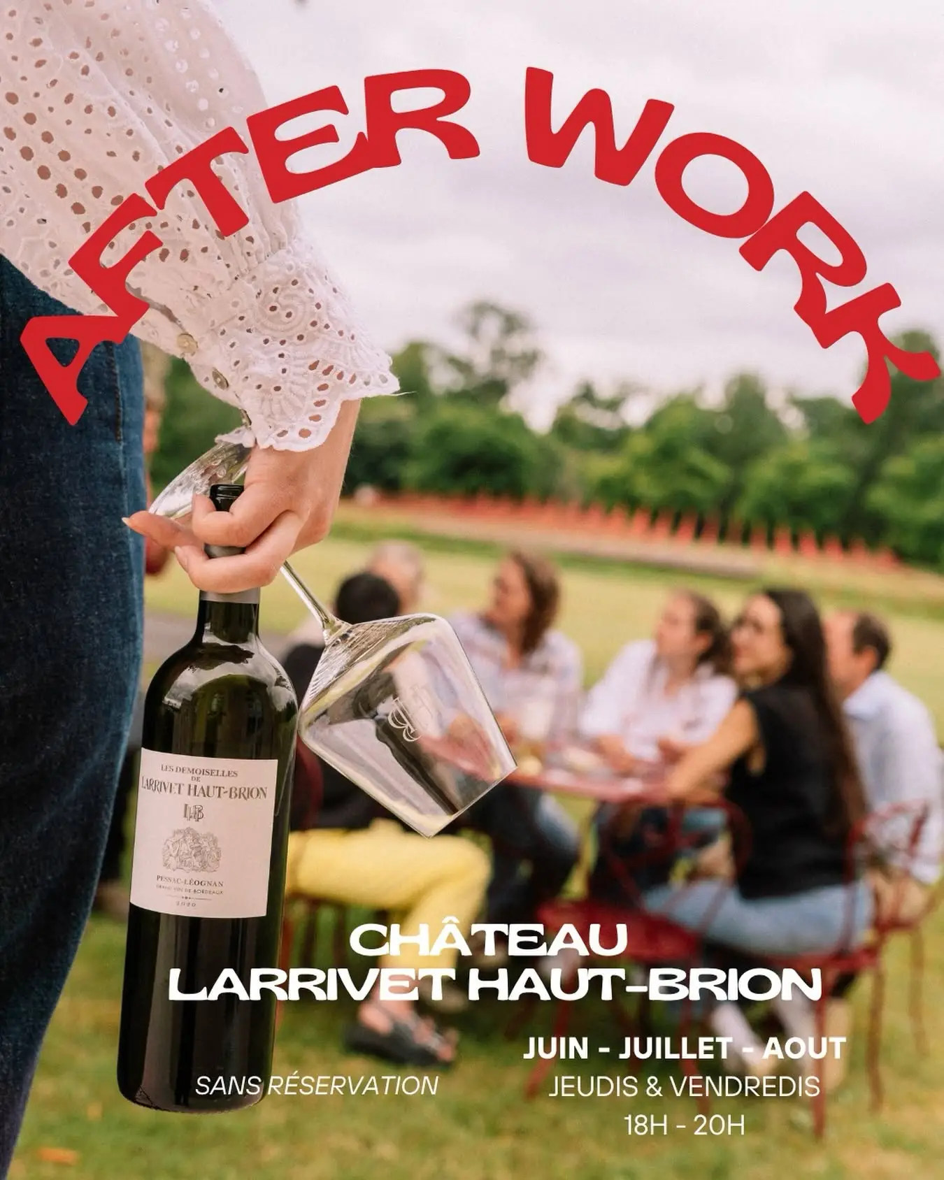 Afterwork au Château Larrivet Haut-Brion