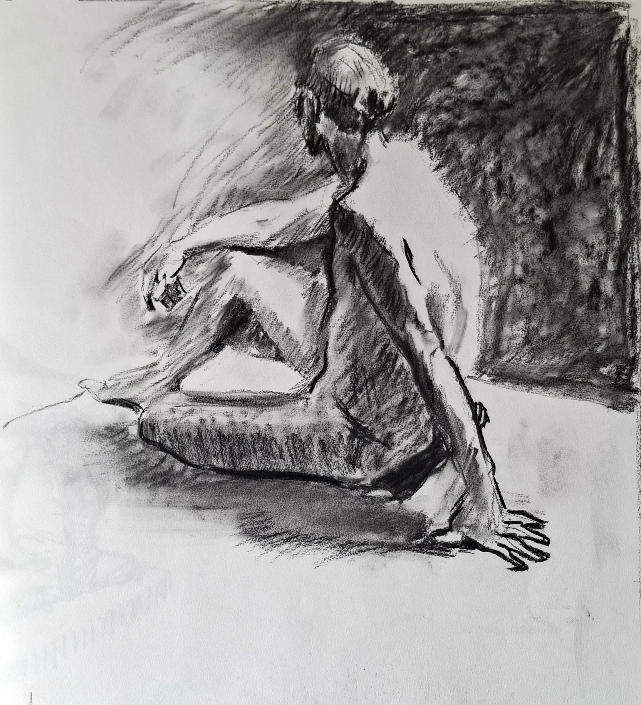 Cours de dessin d'après modèle vivant