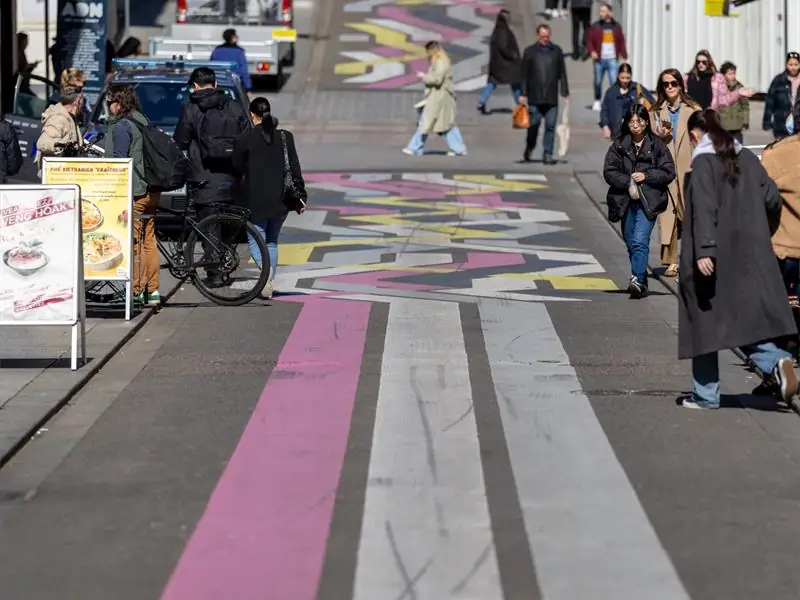 Street Art - "Street painting #8" Sabina Lang et Daniel Baumann