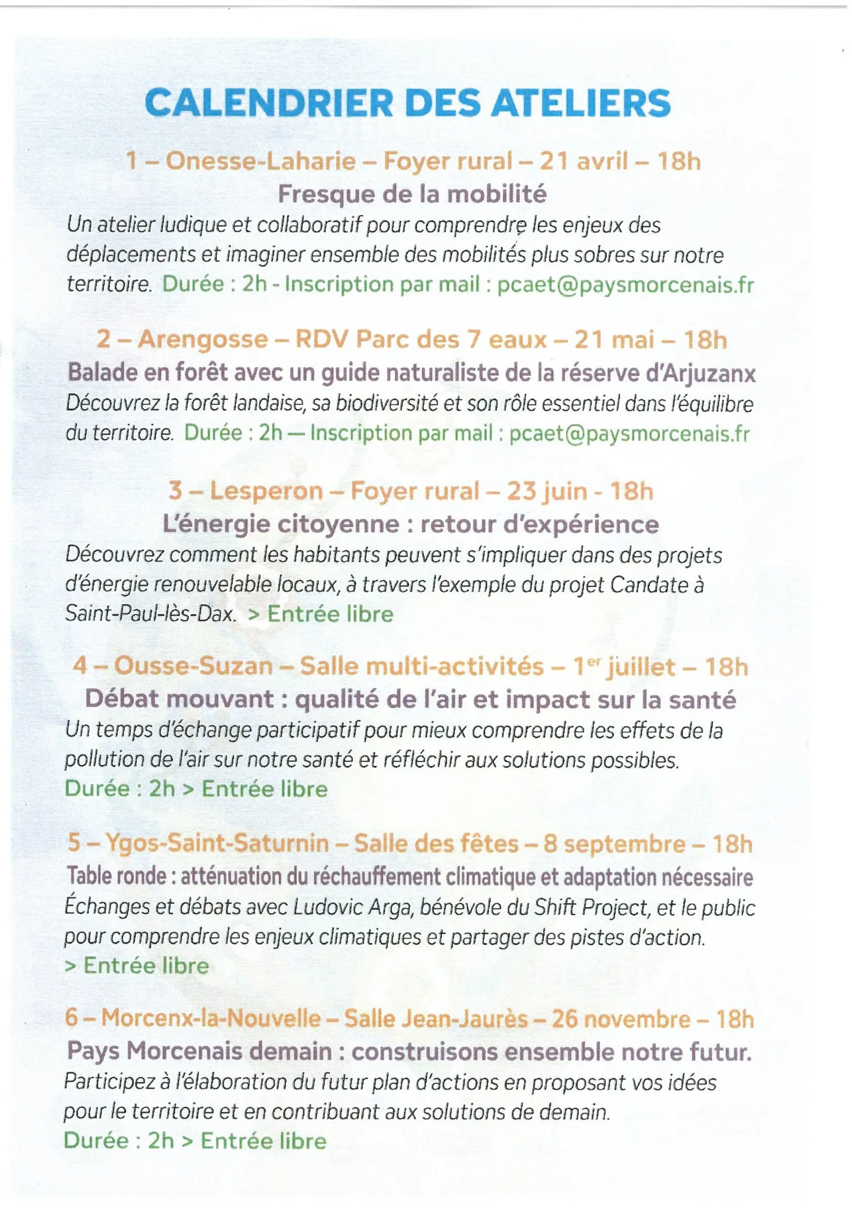 Pays Morcenais Demain - Construisons ensemble notre future
