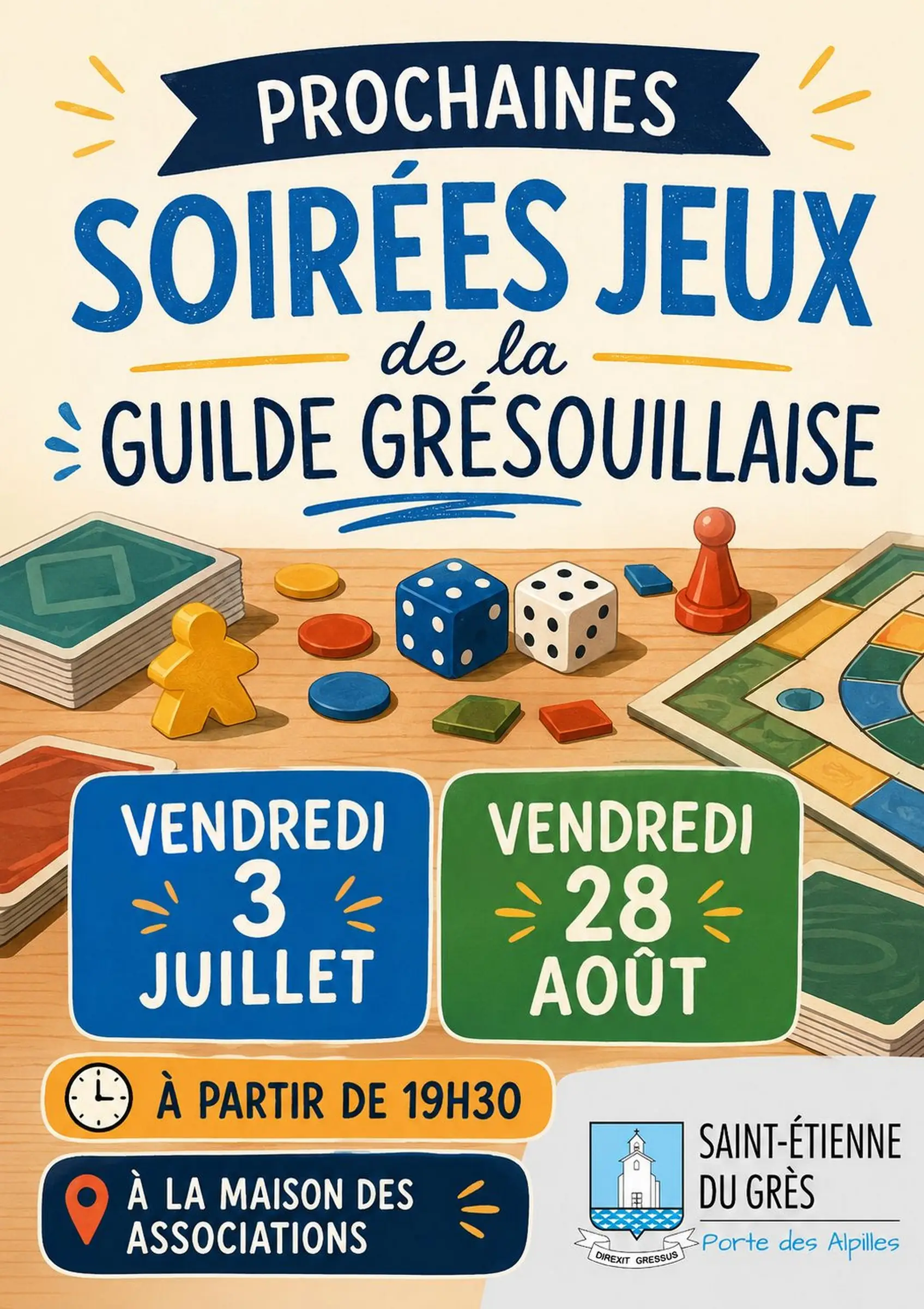Soirées Jeux de Société - Association La Guilde Grésouillaise